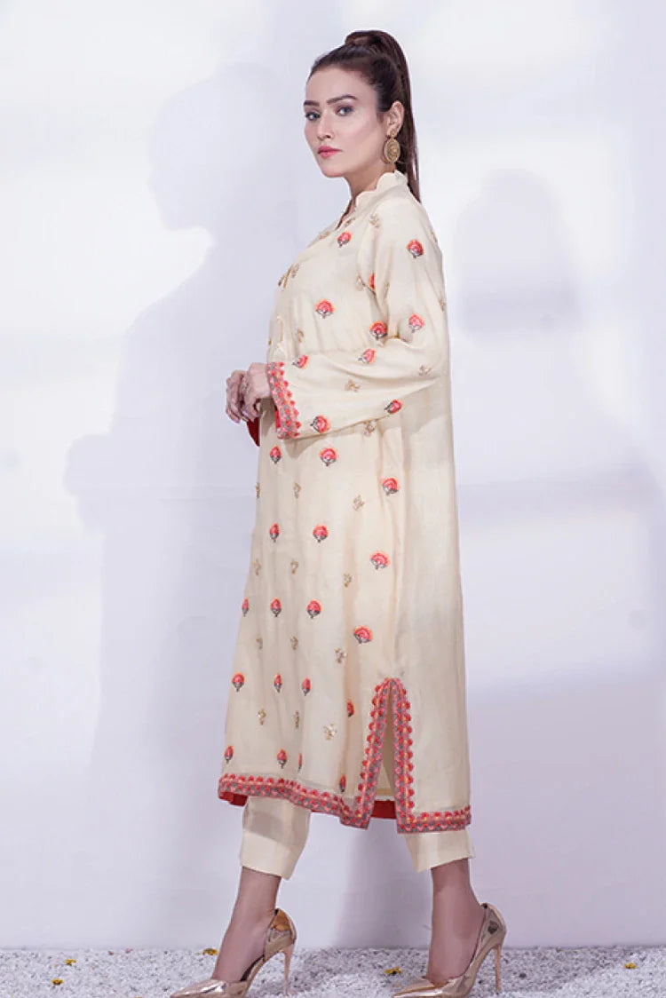 Picture of Anayra Amal - Ibtida RTW Collection - Cream - 2 PC - Khwab - Available at Raja Sahib