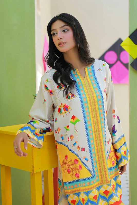 Picture of Anayra Amal - Printnation - Sky Petals - Available at Raja Sahib