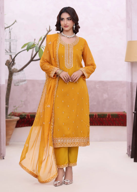 Abaan Zohan - Ada - Mustard - 3 Piece