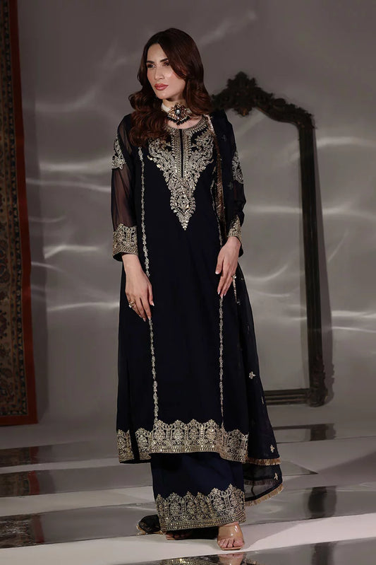 Abaan Zohan - Andaz - Navy Blue - 3 Piece