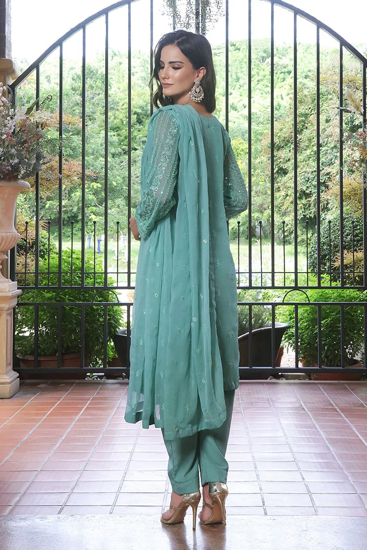 Picture of Abaan Zohan - Chandni - Light Cyan - 3 Piece - Available at Raja Sahib