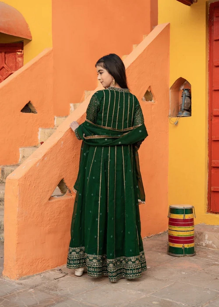 Picture of Abaan Zohan - Kashish - Kids Kaai Green - 3 Piece - Available at Raja Sahib