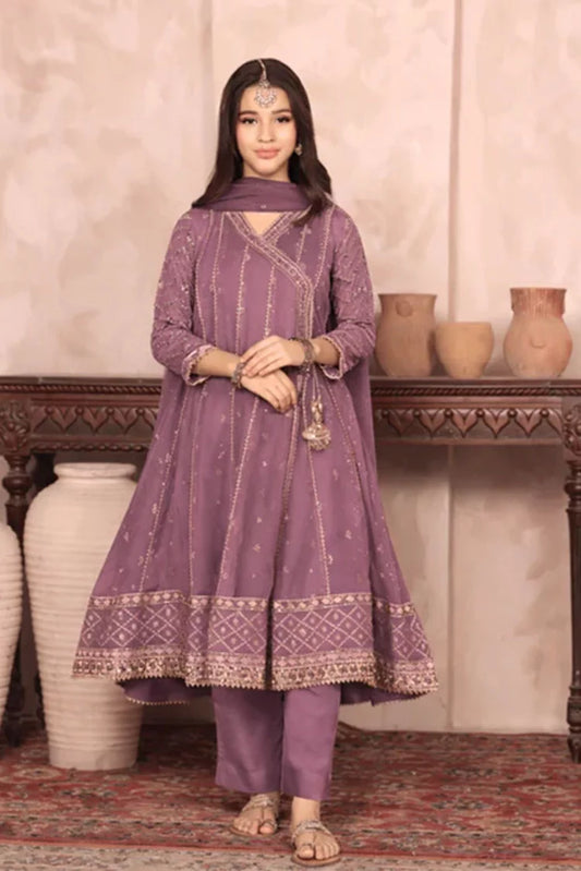 Picture of Abaan Zohan - Nayaab - Kids lilac - 3 Piece - Available at Raja Sahib