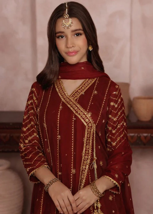 Picture of Abaan Zohan - Nayaab - Kids Maroon - 3 Piece - Available at Raja Sahib