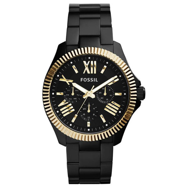 Picture of Fossil Cecile Black Stainless Steel Black Dial Quartz Watch for Ladies - AM4606 - Available at Raja Sahib