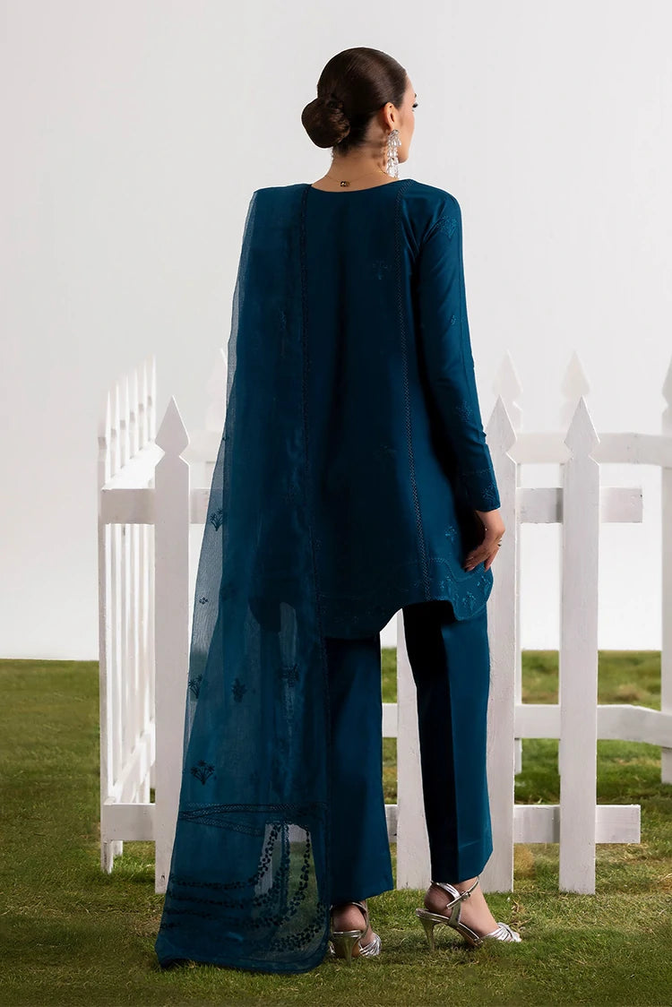 Picture of Amber Imran - Amora Luxury Lawn - Lapis - Available at Raja Sahib