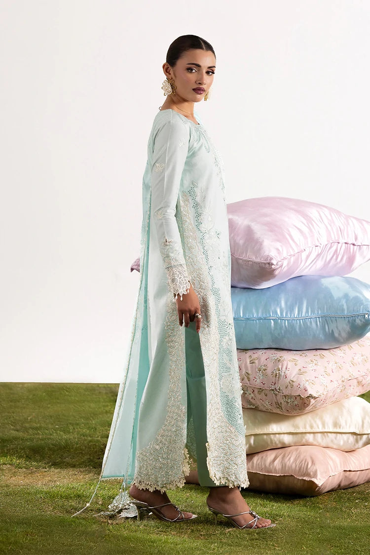 Picture of Amber Imran - Amora Luxury Lawn - Mist - Available at Raja Sahib