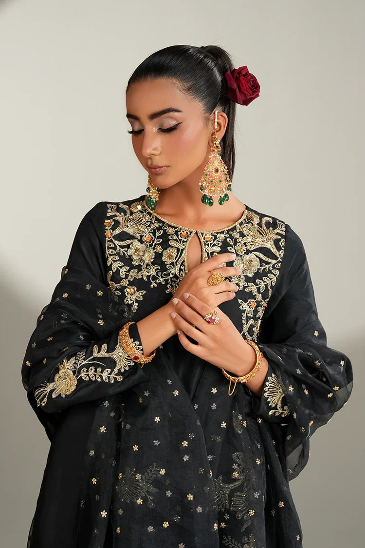 Picture of Amber Imran - The Luxe Soiree - Black Swan - Available at Raja Sahib
