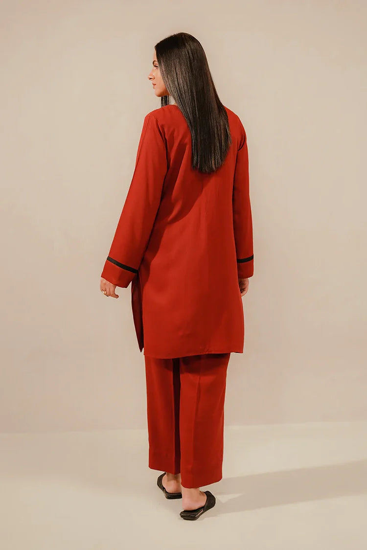 Picture of Divinely Crafted - Zyra Embroidered Co-Ords '25 - Ruby - Available at Raja Sahib