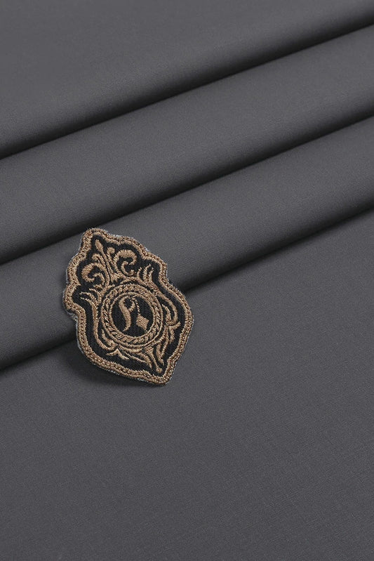 Picture of Fabrich - Unstitch Atlantis Wash & Wear Kameez Shalwar Fabric - Carob - Available at Raja Sahib