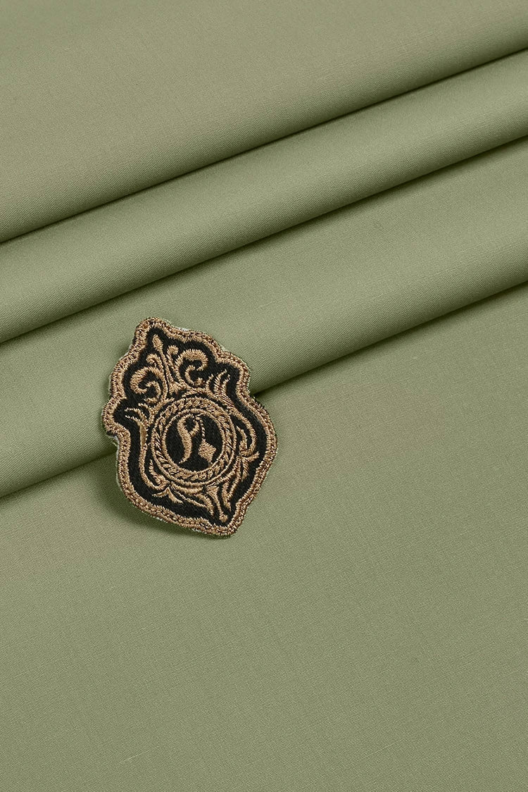 Picture of Fabrich - Unstitch Atlantis Wash & Wear Kameez Shalwar Fabric - Moss - Available at Raja Sahib