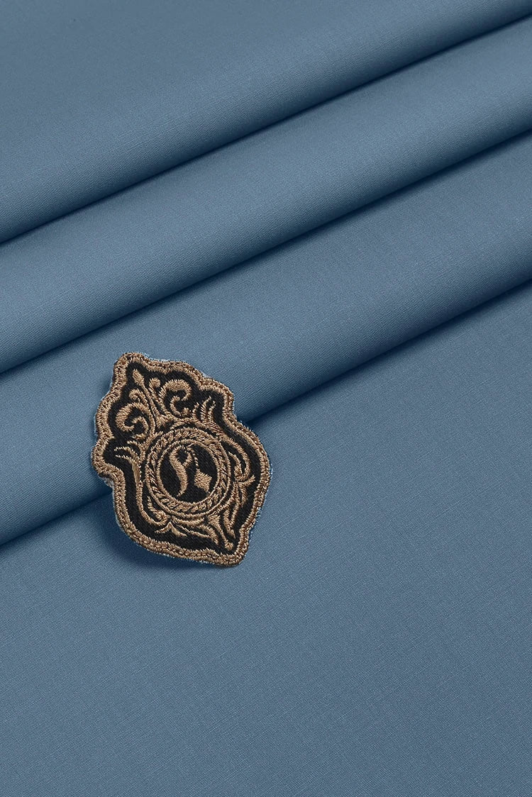 Picture of Fabrich - Unstitch Atlantis Wash & Wear Kameez Shalwar Fabric - Cadet Grey - Available at Raja Sahib