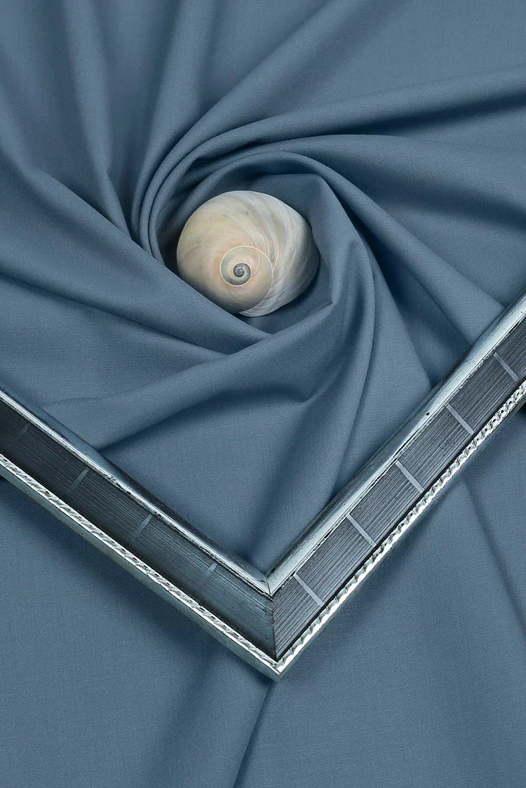 Picture of Fabrich - Unstitch Atlantis Wash & Wear Kameez Shalwar Fabric - Cadet Grey - Available at Raja Sahib