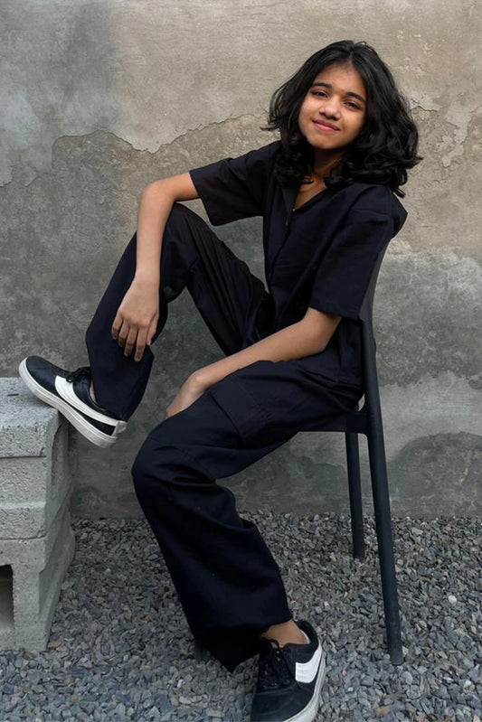 Picture of Abar - Monochrome Edit - 2 Piece - Midnight - Available at Raja Sahib