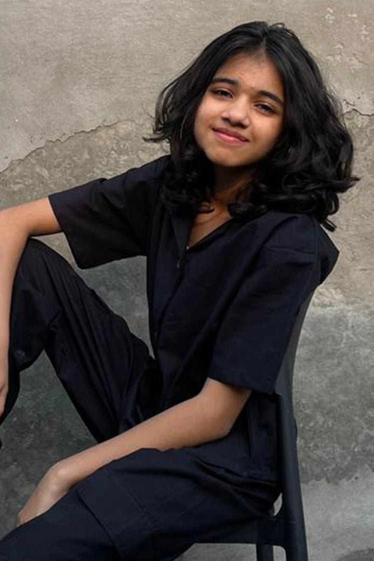 Picture of Abar - Monochrome Edit - 2 Piece - Midnight - Available at Raja Sahib