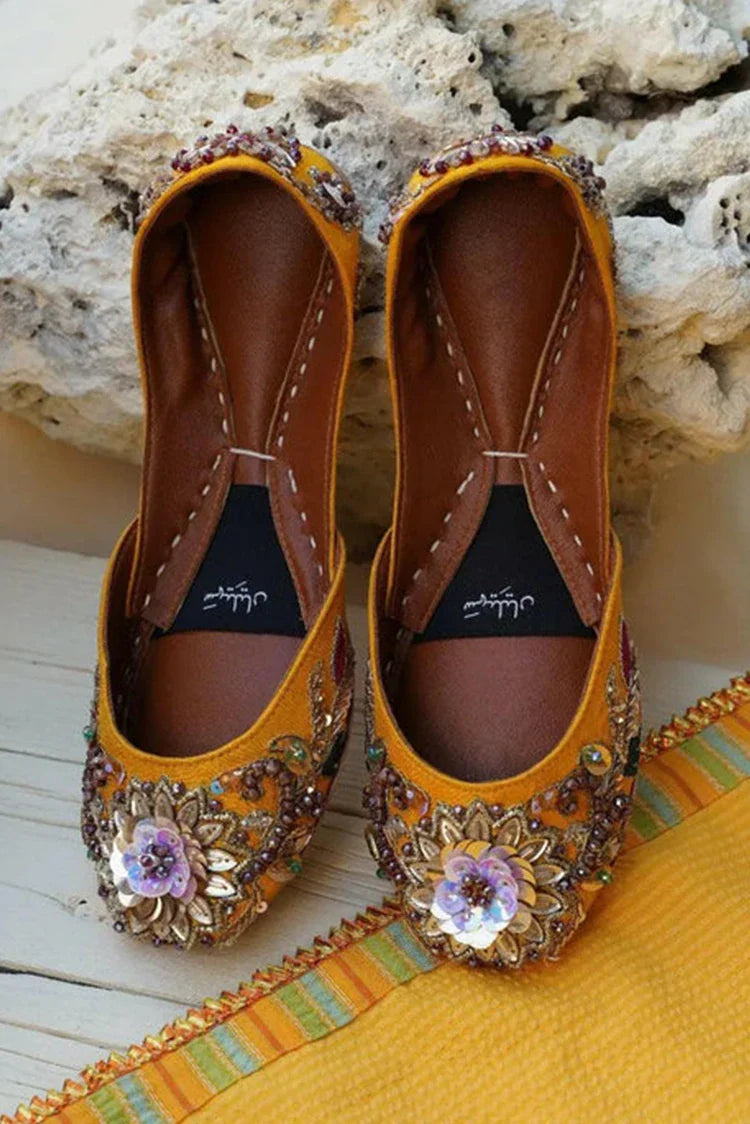 Picture of Saheliyan - Heer Collection - Abro Yellow - Available at Raja Sahib