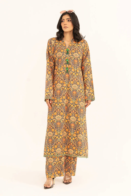 Kleren - Aroma Digital Printed Lawn - Stitched - A-29