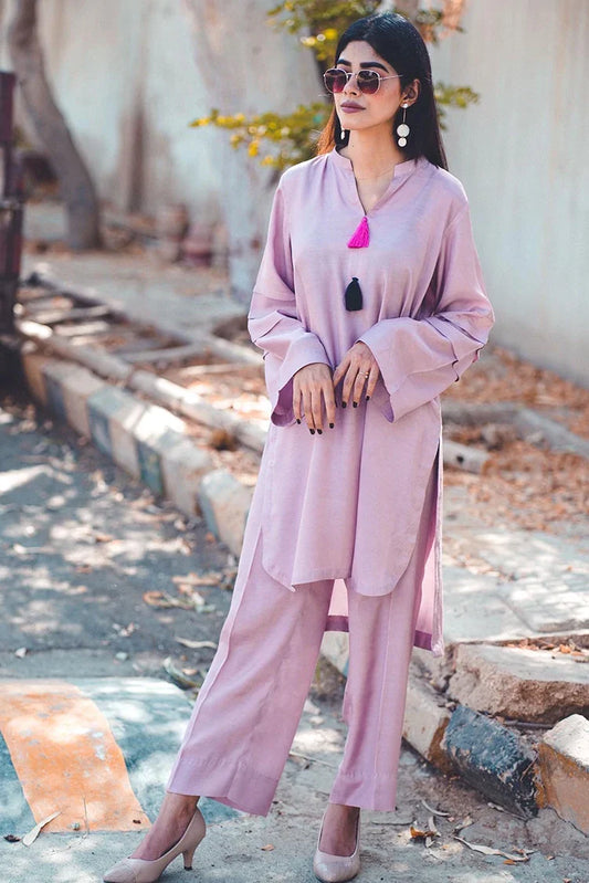 Picture of Zauk - 2 Piece - Lilac - Available at Raja Sahib