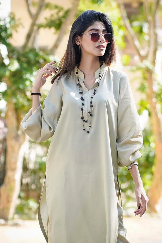 Picture of Zauk - 2 Piece - Beige - Available at Raja Sahib
