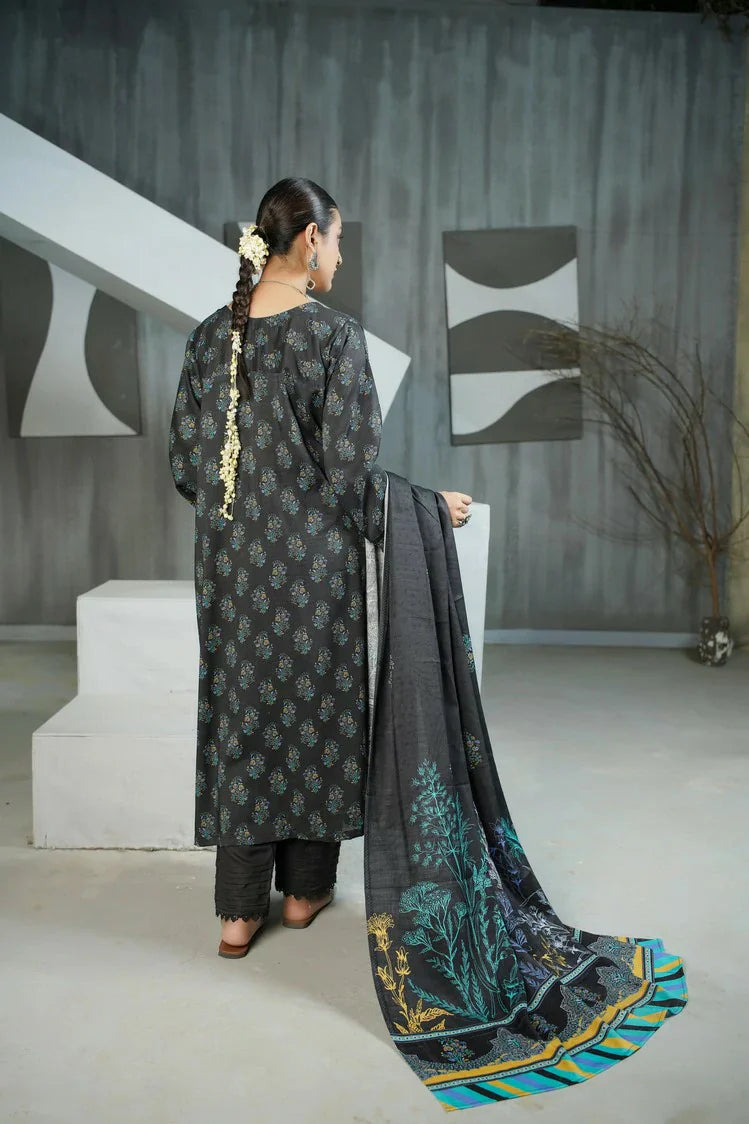 Picture of Lala - Sana Samia Winter Slub Collection Vol 1 - LS-0421-Shadow Slate - Unstitched - Available at Raja Sahib