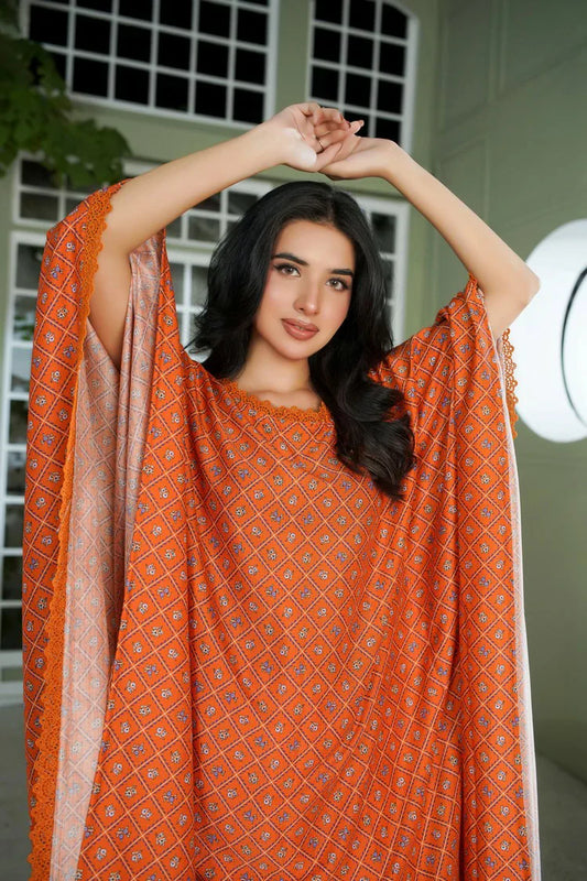 Picture of Lala - Sana Samia Winter Slub Collection Vol 1 - LS-0423-Terracota Veil - Unstitched - Available at Raja Sahib