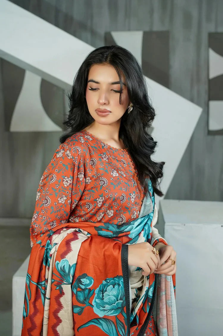 Picture of Lala - Sana Samia Winter Slub Collection Vol 1 - LS-0427-Blush Whisper - Unstitched - Available at Raja Sahib