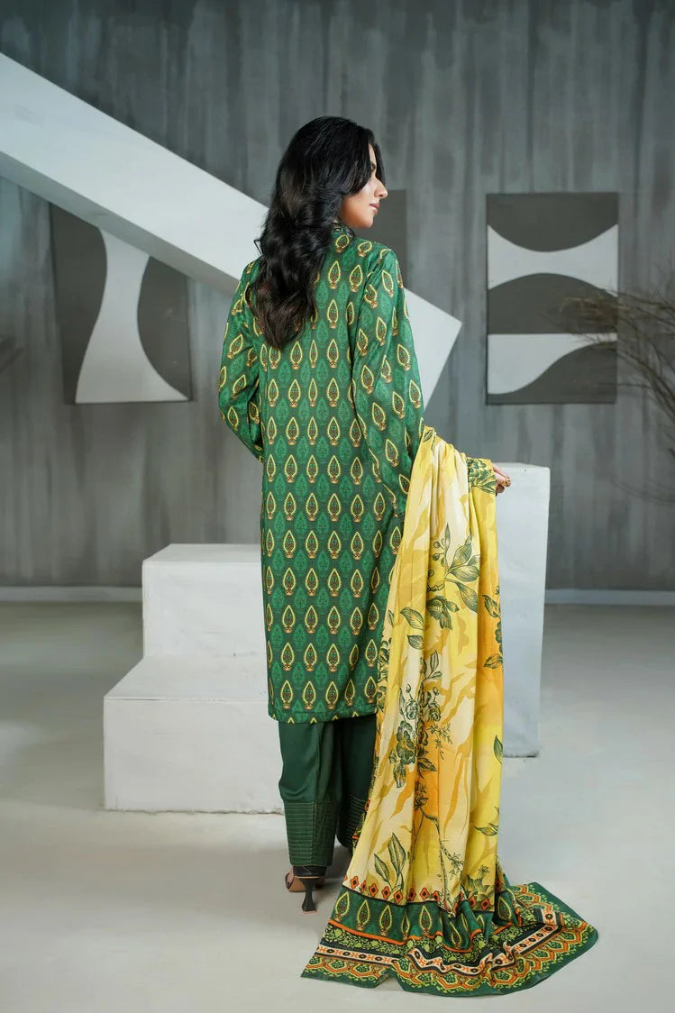 Picture of Lala - Sana Samia Winter Slub Collection Vol 1 - LS-0428-Jade Mist - Unstitched - Available at Raja Sahib