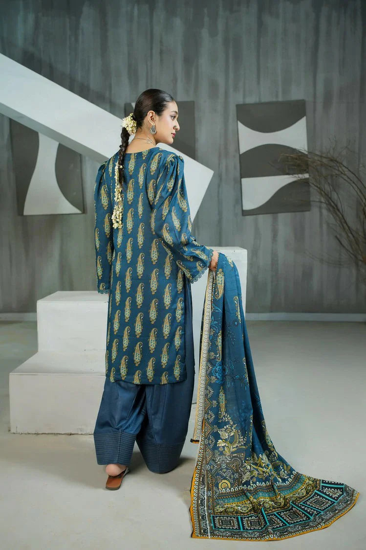 Picture of Lala - Sana Samia Winter Slub Collection Vol 1 - LS-0430-Stone Gleam - Unstitched - Available at Raja Sahib