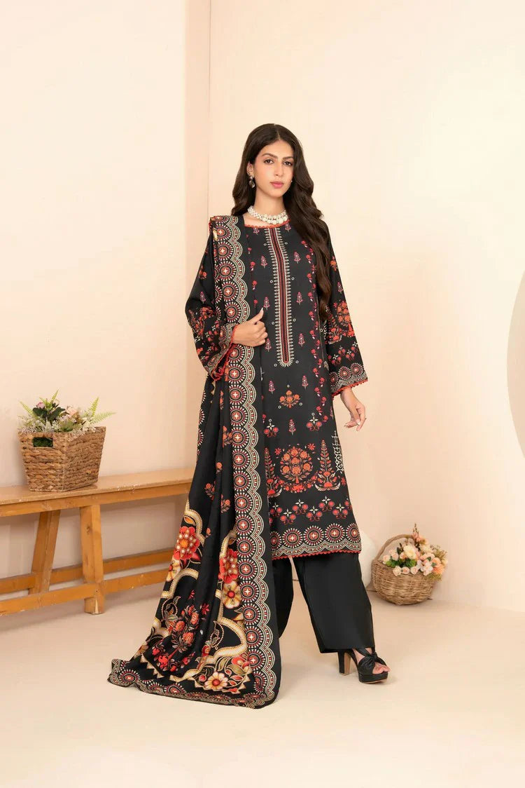 Picture of Lala - Mahee Doria Linen Collection Vol 1 - LS-0406-Midnight Muse - Unstitched - Available at Raja Sahib
