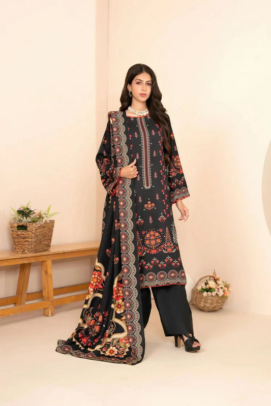 Picture of Lala - Mahee Doria Linen Collection Vol 1 - LS-0406-Midnight Muse - Unstitched - Available at Raja Sahib