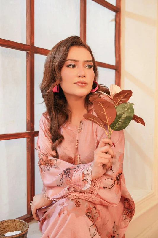 Picture of Lala - Sana Samia 2PC Winter Elegant Rod Collection - LS-0436-Fuchsia Glow - Unstitched - Available at Raja Sahib