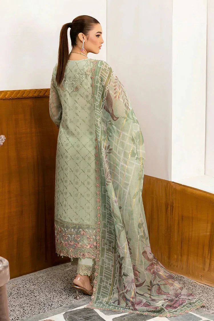 Picture of Ramsha - Chevron Embroidered Chiffon Collection Vol 10 - A-1003 - Unstitched - Available at Raja Sahib