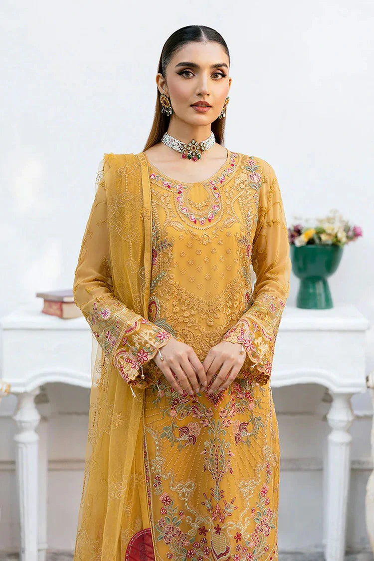 Picture of Ramsha - Chevron Embroidered Chiffon Collection Vol 10 - A-1004 - Unstitched - Available at Raja Sahib