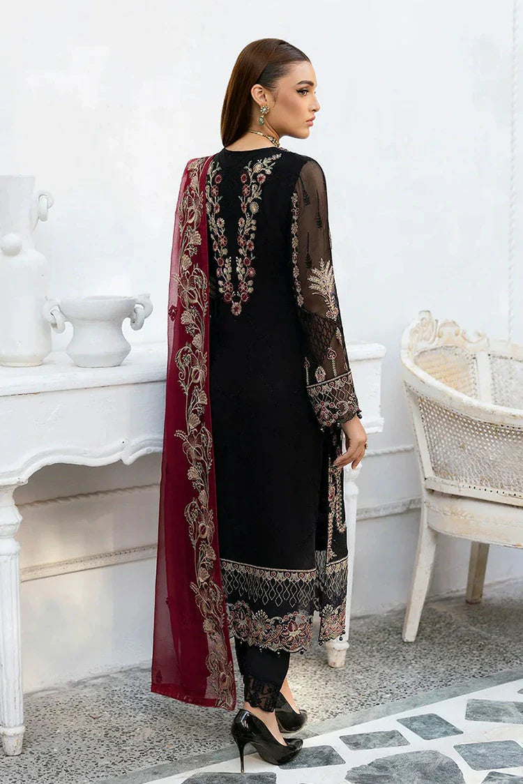 Picture of Ramsha - Chevron Embroidered Chiffon Collection Vol 10 - A-1008 - Unstitched - Available at Raja Sahib