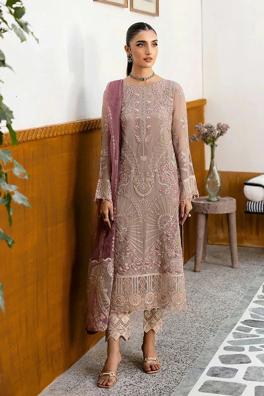 Picture of Ramsha - Chevron Embroidered Chiffon Collection Vol 10 - A-1009 - Unstitched - Available at Raja Sahib