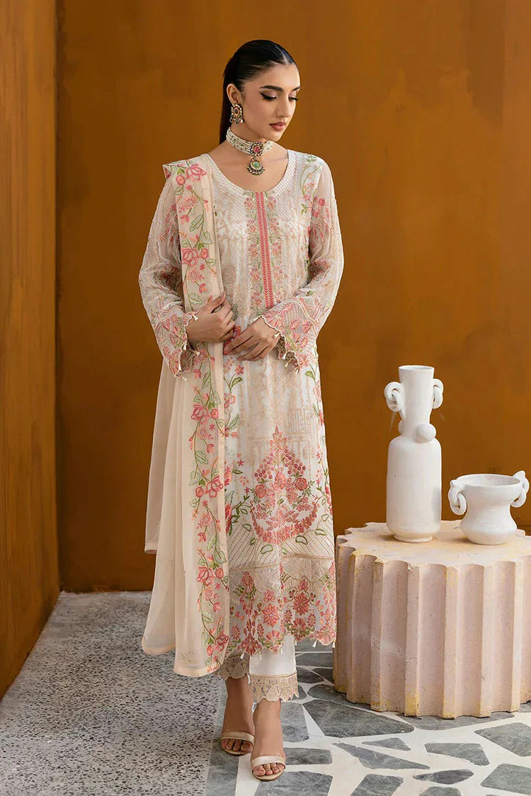 Picture of Ramsha - Chevron Embroidered Chiffon Collection Vol 10 - A-1011 - Unstitched - Available at Raja Sahib