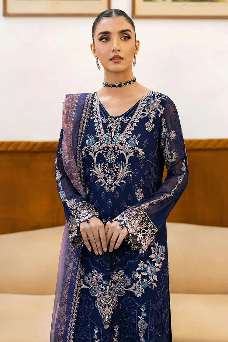 Picture of Ramsha - Chevron Embroidered Chiffon Collection Vol 10 - A-1012 - Unstitched - Available at Raja Sahib