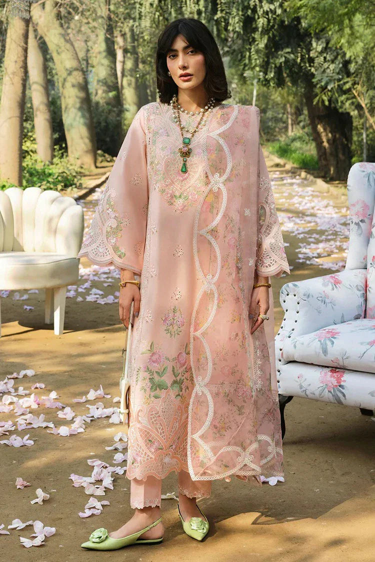 Picture of Sardinia - Floral Forest Luxury Lawn Collection - SR-801 Rosewood - Unstitched - Available at Raja Sahib