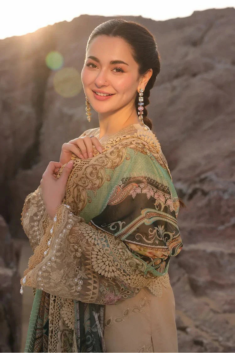 Picture of Serene - Hania Luxury Lawn Collection - SL 83 Ayzal - Unstitched - Available at Raja Sahib