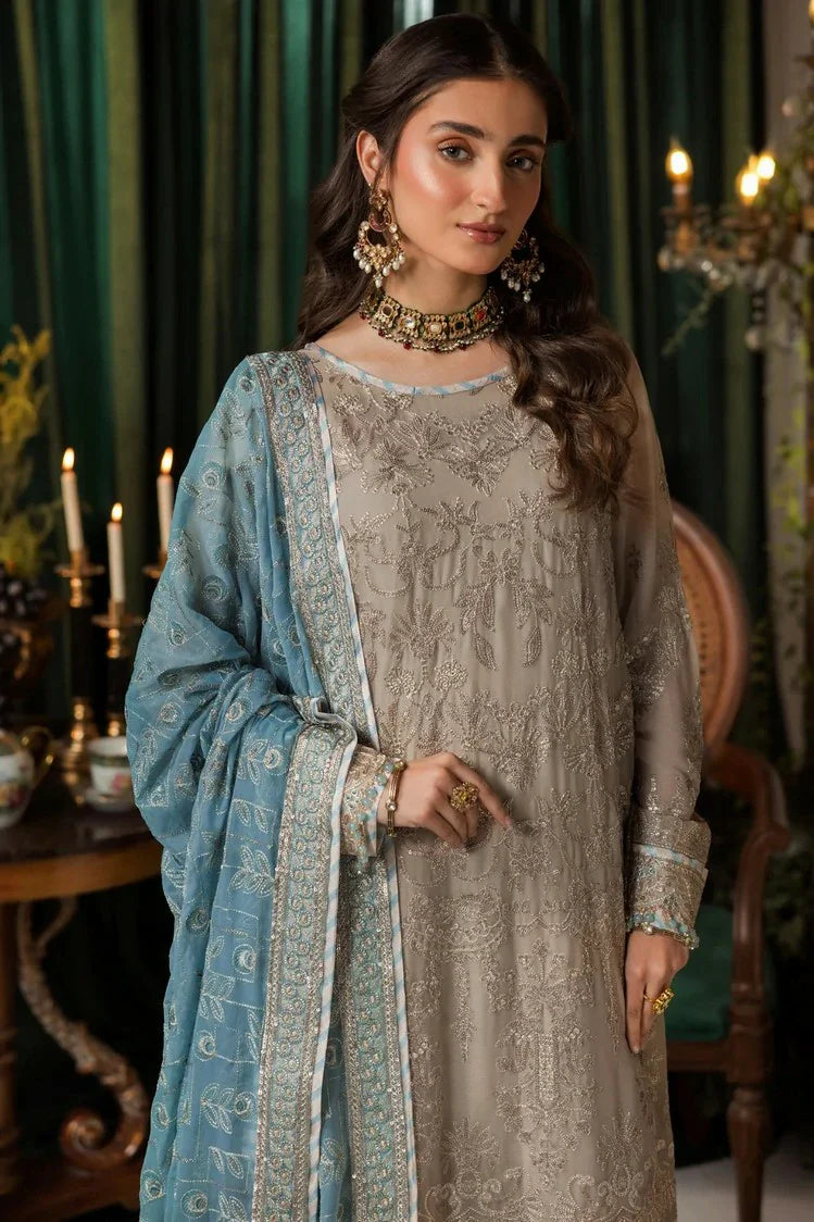Picture of House of Nawab - Gulmira Luxury Chiffon Collection - 08 EBNAAH - Unstitched - Available at Raja Sahib