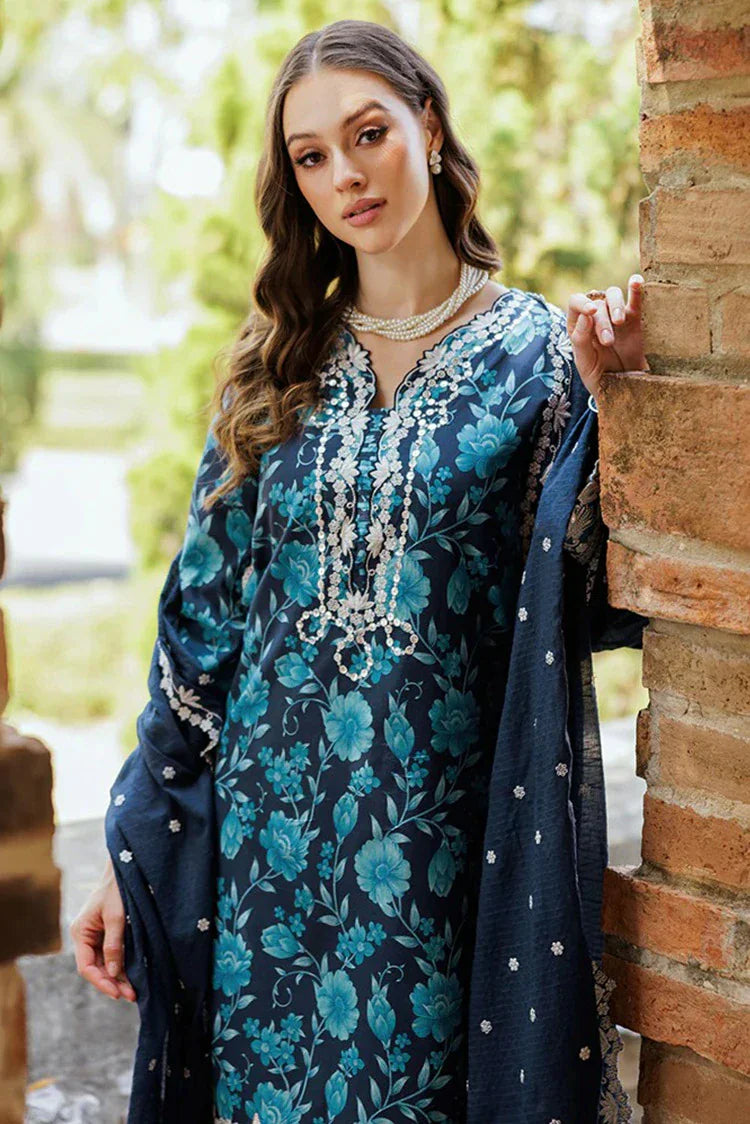 Picture of Rajbari - Floral Symphony Lawn Collection - Design 12 - Unstitched - Available at Raja Sahib