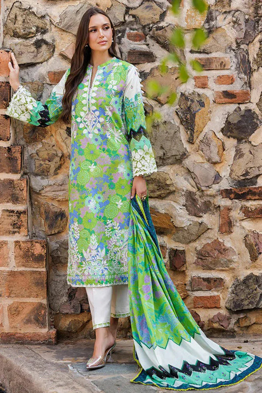 Picture of Rajbari - Floral Symphony Lawn Collection - Design 04 - Unstitched - Available at Raja Sahib