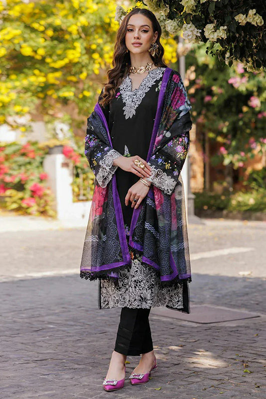 Picture of Rajbari - Floral Symphony Lawn Collection - Design 08 - Unstitched - Available at Raja Sahib