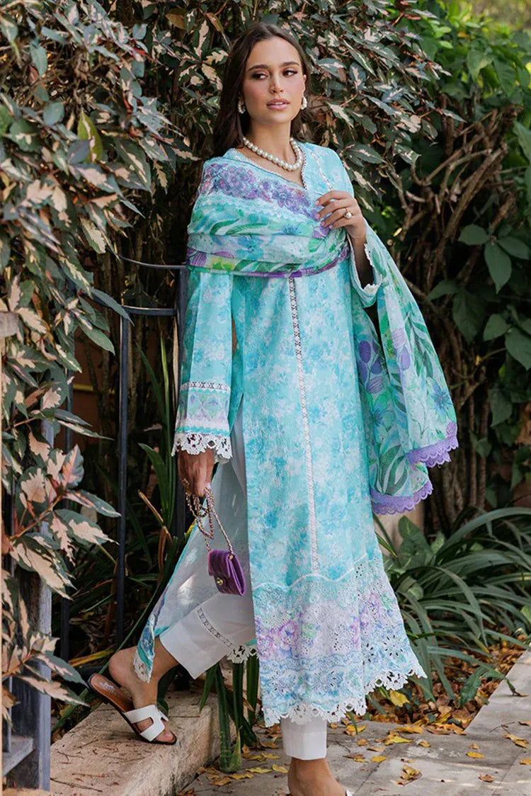 Picture of Rajbari - Floral Symphony Lawn Collection - Design 09 - Unstitched - Available at Raja Sahib