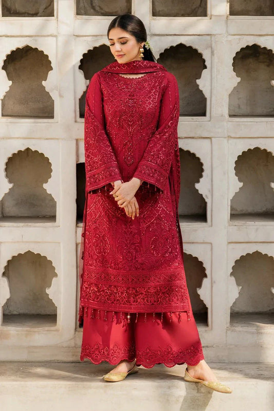 Picture of Imrozia - Meeras Luxury Eid Collection - I 219 RUBY - Unstitched - Available at Raja Sahib