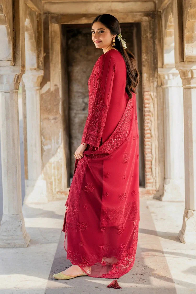 Picture of Imrozia - Meeras Luxury Eid Collection - I 219 RUBY - Unstitched - Available at Raja Sahib