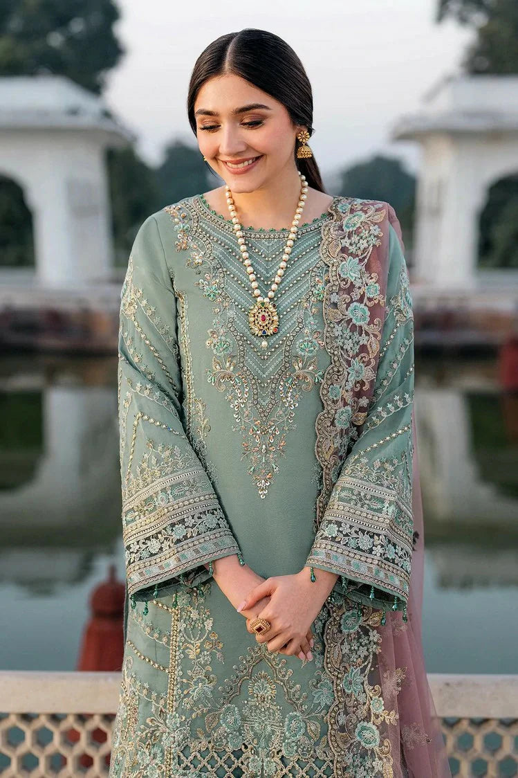 Picture of Imrozia - Meeras Luxury Eid Collection - I-221 ZAMURD - Unstitched - Available at Raja Sahib