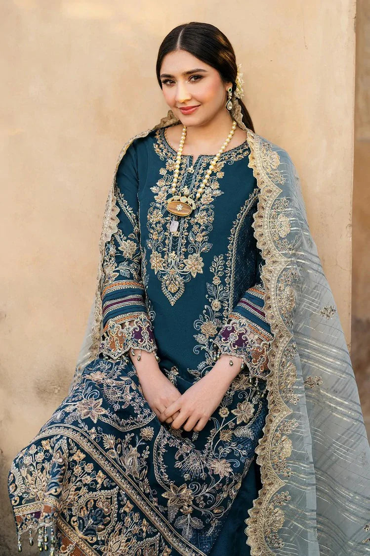 Picture of Imrozia - Meeras Luxury Eid Collection - I-223 NEELAM - Unstitched - Available at Raja Sahib