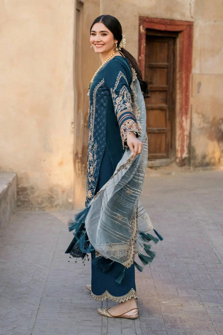 Picture of Imrozia - Meeras Luxury Eid Collection - I-223 NEELAM - Unstitched - Available at Raja Sahib