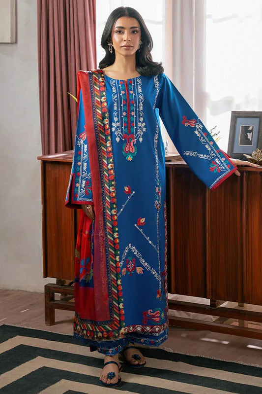 Picture of Rajbari - Parisa Premium Summer Edit - Design 09 - Unstitched - Available at Raja Sahib